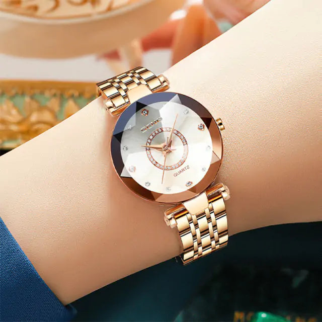 Diamond Style Elegant Women’s Quartz Watch