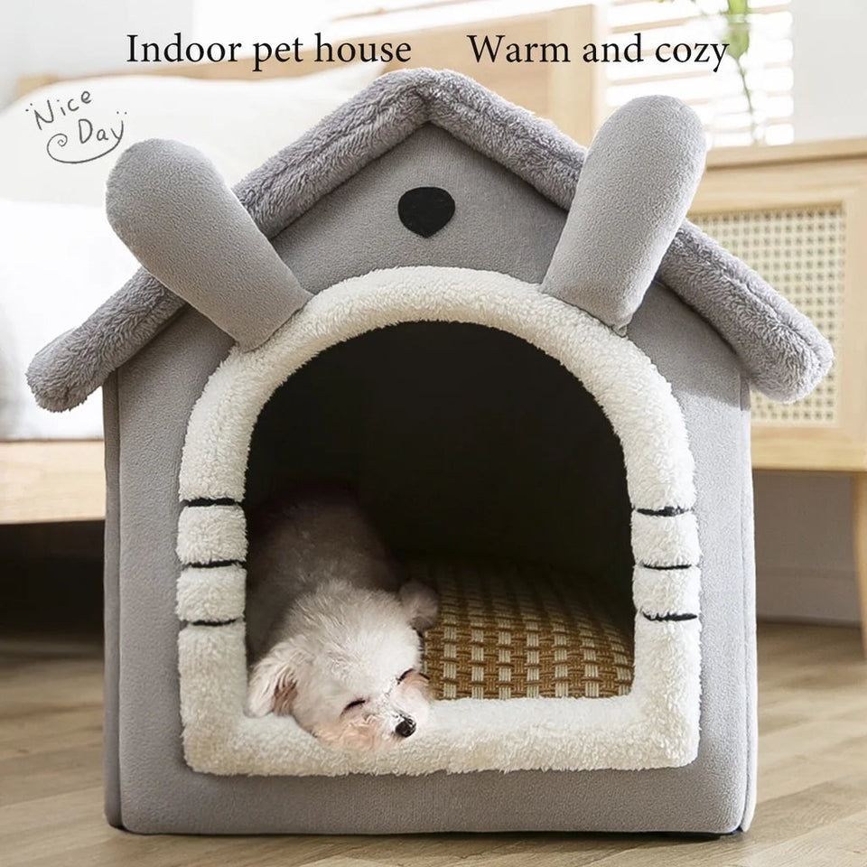 Foldable Pet Sleeping Bed House